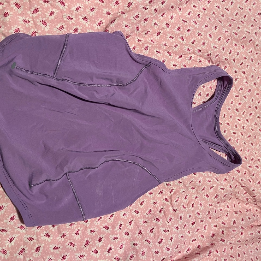 Purple Lululemon workout tank top